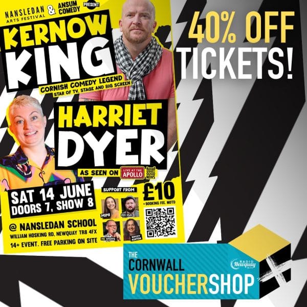 40% OFF tickets to Ansum Comedy presents Kernow King & Harriet Dyer at Nansledan Arts Festival