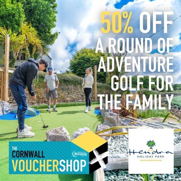 Half Price Adventure Golf for the family at Hendra Holiday Park